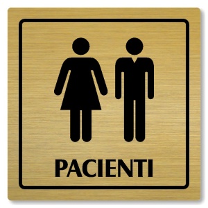 WC pacienti, 100x100mm, zlatá, Arizona